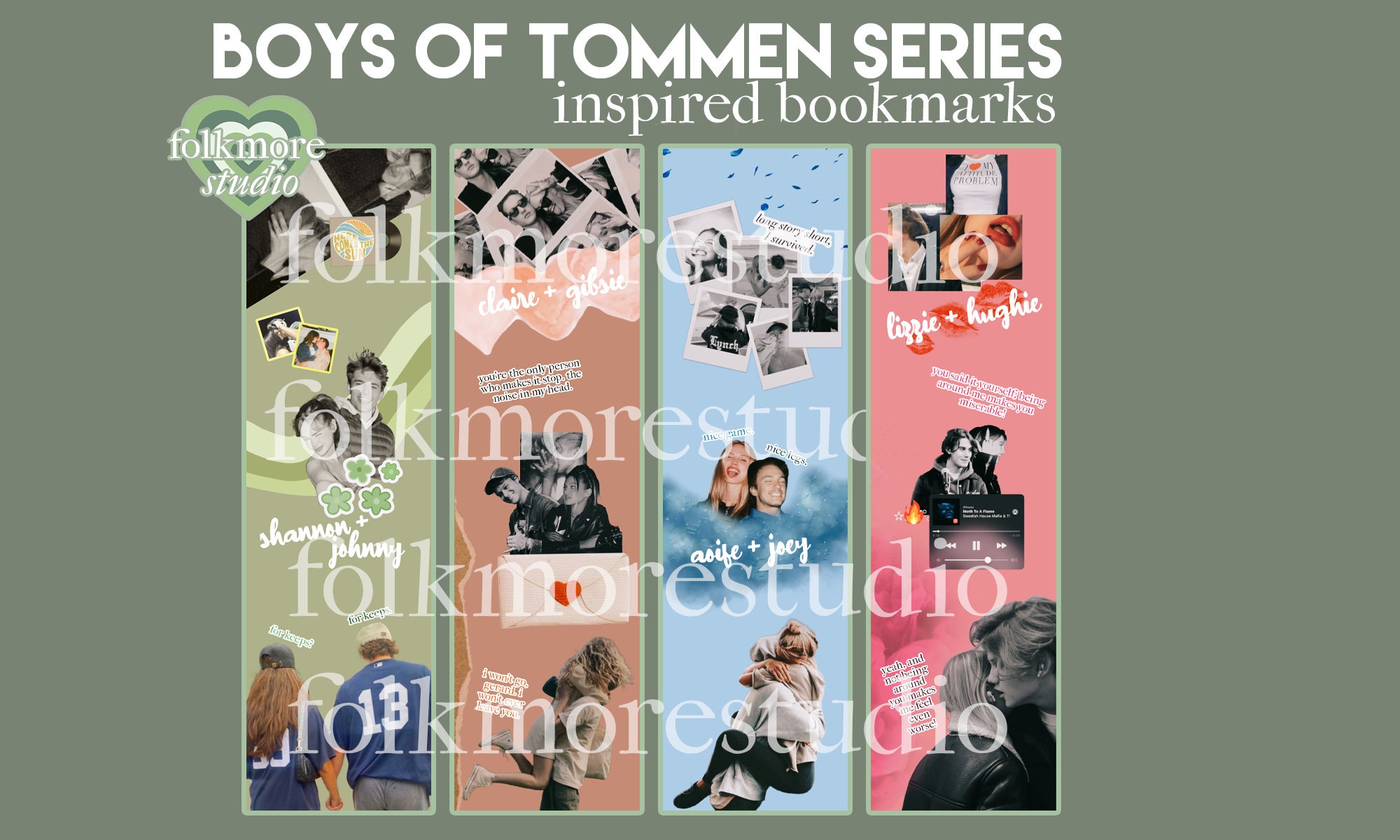 The Boys of Tommen Series Inspired Bookmarks Binding Keeping 13 Saving Redeeming 6 Taming 7 6,5