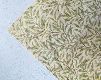 Carta velina Willow Bough – Fogli di carta velina per confezioni regalo William Morris Green Botanical
