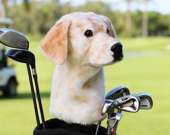Coprimazza da golf Labrador personalizzabile / Coprimazza personalizzato per animali domestici / Regalo da golf personalizzato