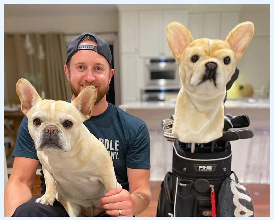 Customize Golf Club Headcover With Lifelike Dog Head Personalized Dog
