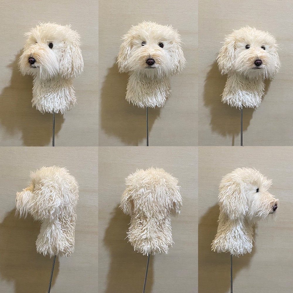 Customize Golf Club Headcover With Lifelike Dog Head Personalized Dog Replica Golf Club Driver
