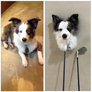 Custom Golf Irons Club Cover | 95% Similarity Dog Golf Iron Club Cover | Personalized Pet Head Iron Golf Head Covers