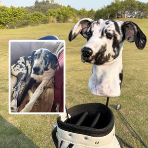 Custom Dog Golf Driver Cover | Dog Head Golf Driver Head Covers | Suitable for Driver, 3-wood, 5-wood | Gift For Father