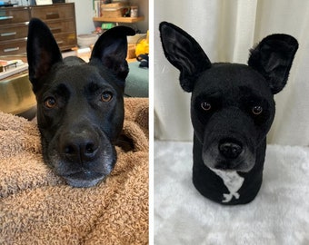 Golf Headcover With Lifelike Dog Head | 95% Similarity   Dog Replica Golf Driver Cover | Dog Head Golf Driver Head Covers