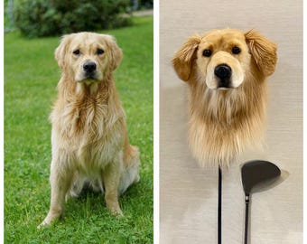 Custom Dog Golf Club Head Cover | Personalized Pet Portrait