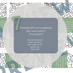 Color me! Printable bible verse bookmarks.