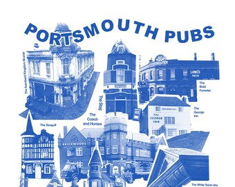 Portsmouth Pubs - A3 Print
