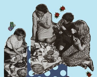Ladybird Picnic A4 Print
