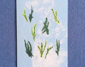 Swaying Seaweed A6 Greetings Card