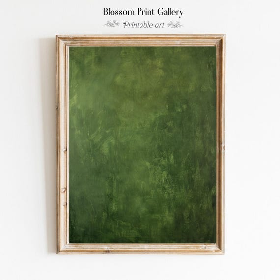 Green Abstract Wabi-Sabi Texture Art Print (Digital Download)