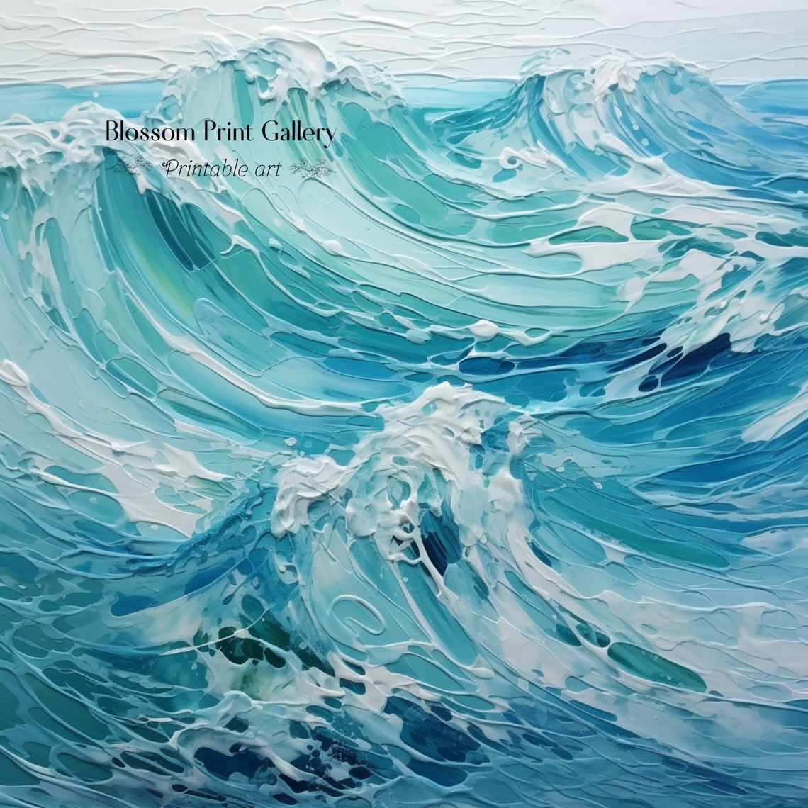 Vintage Coastal Seaside Painting Beach Wall Art Modern Minimalist Art ...