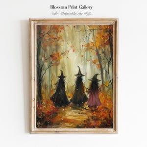 Witchy Decor Halloween Wall Art Printable Dark Romantic wall art Gothic Print Abandoned Dark Academia Room Decor Vintage Witch Halloween 621