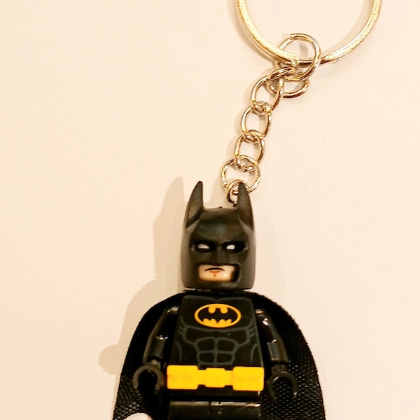 Batman Minifigure with  cloak Keyring