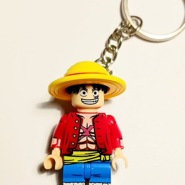 Monkey D. Luffy Minifigure Keychain