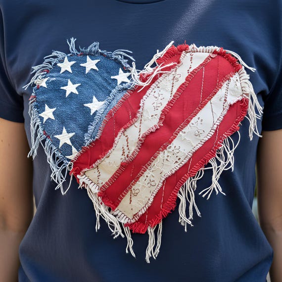 USA Faux Patchwork Png, 4th of July Faux Patchwork PNG, Patriotic American Png