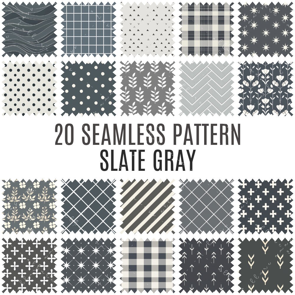 Urban Chic Bundle | 80 Seamless Patterns | High Resolution Digital ...