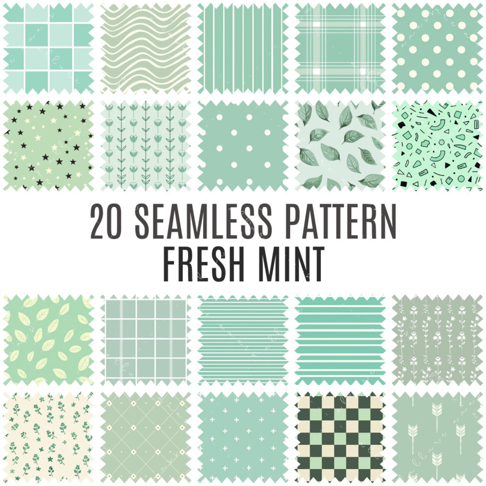 Spring Renewal Bundle | 80 Seamless Patterns | High Resolution Digital ...