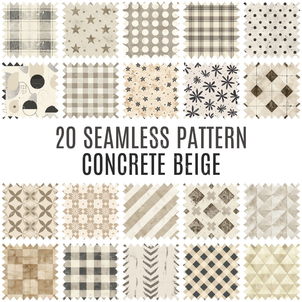 Urban Chic Bundle | 80 Seamless Patterns | High Resolution Digital ...