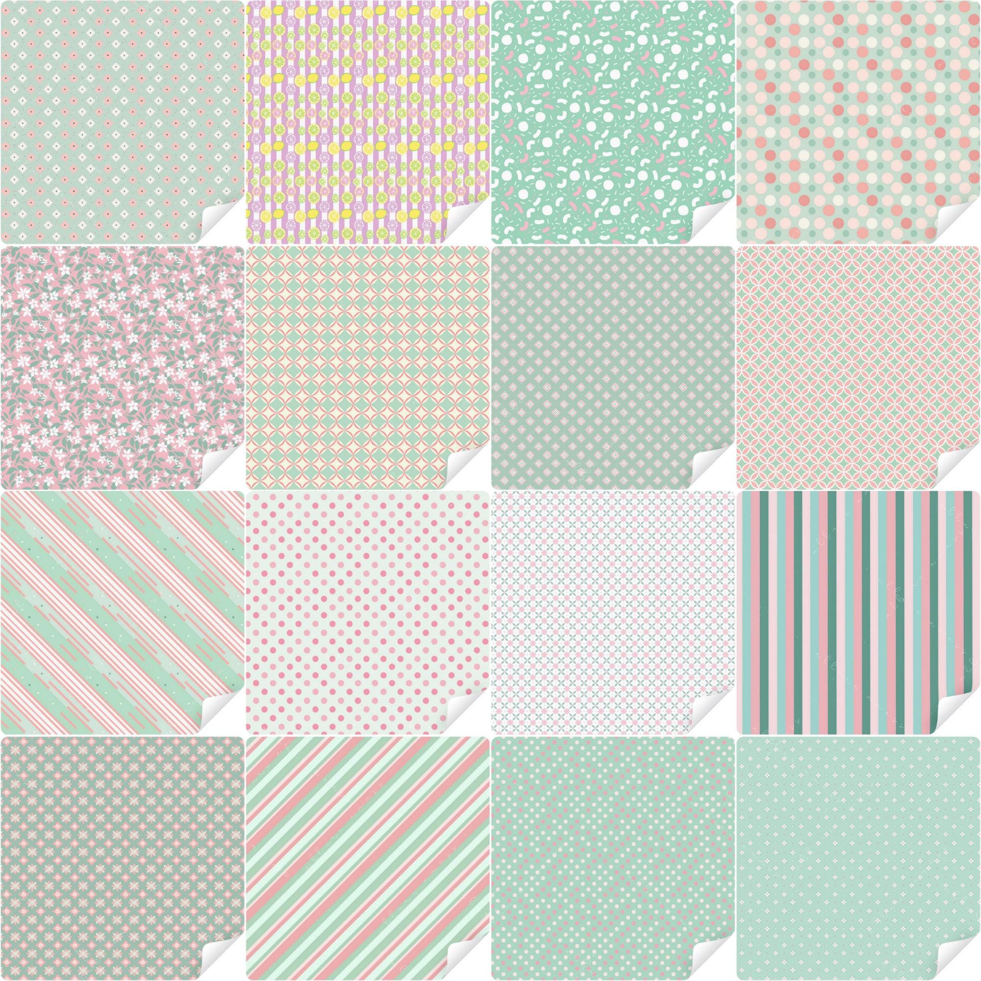 Sweet Candy Digital Paper Bundle | 100 Seamless Pastel Patterns ...