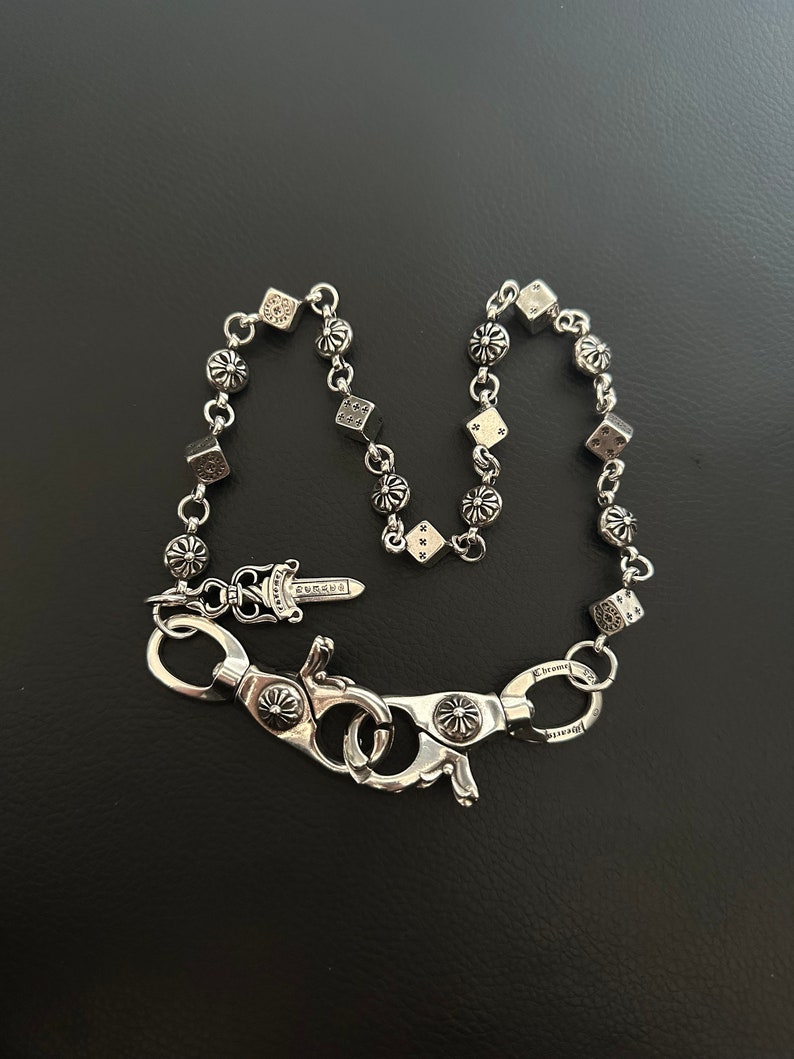 Chrome Heart Pants Chain, Chainmaille Wallet Chain, Chrome Hearts Jeans