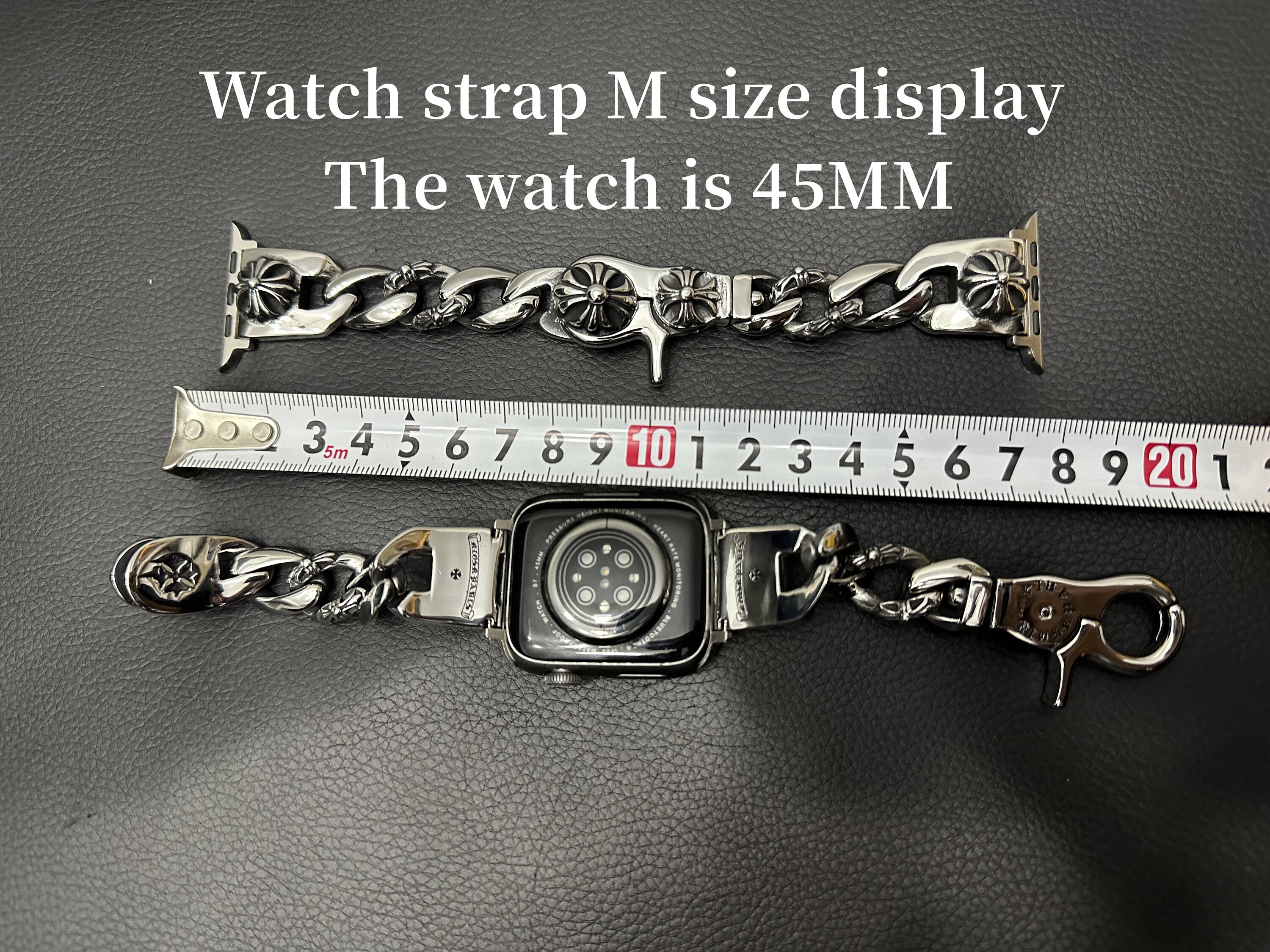 Apple Watch Band Strap chrome Hearts Style Wrist Watch chrome