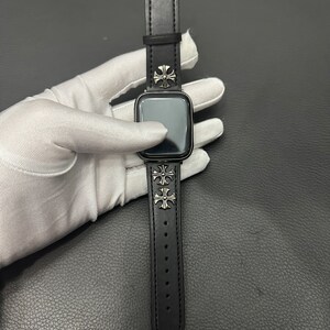 louis vuitton apple watch band etsy