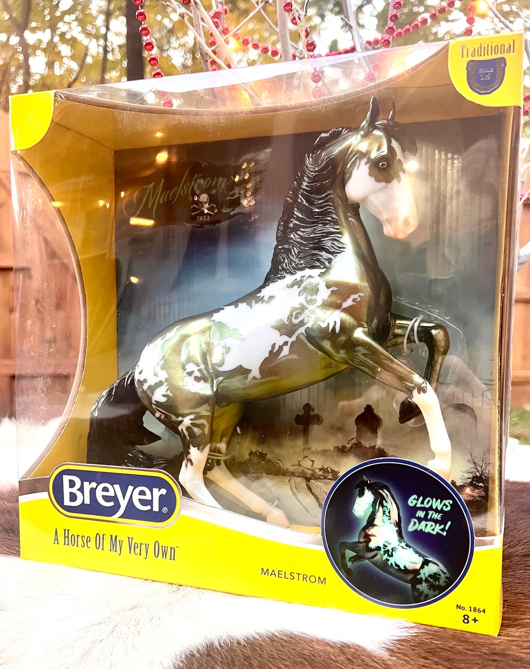 Breyer Glossy 2022 Maelstrom Halloween Horse Series Special Run Glow in