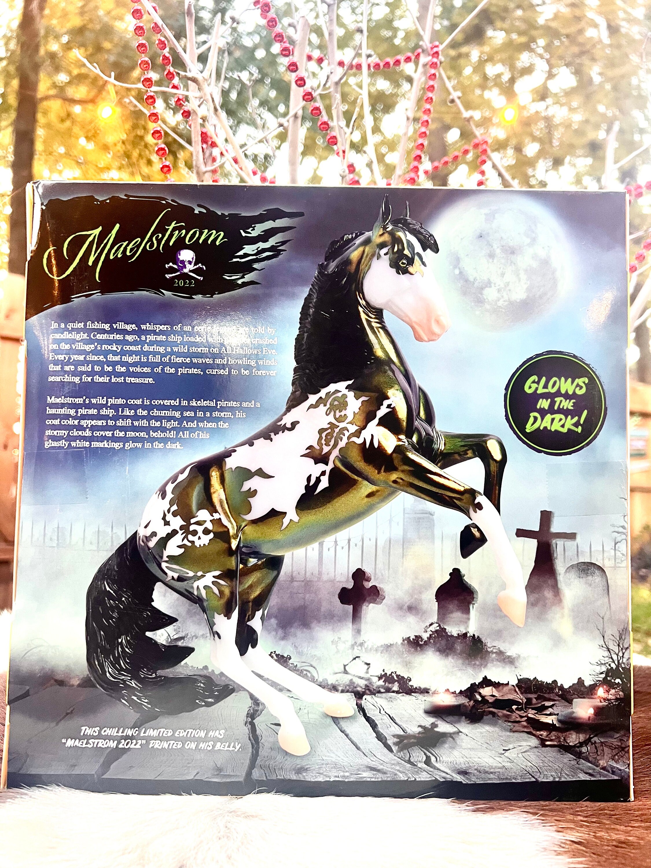 Breyer Glossy 2022 Maelstrom Halloween Horse Series Special Run Glow in