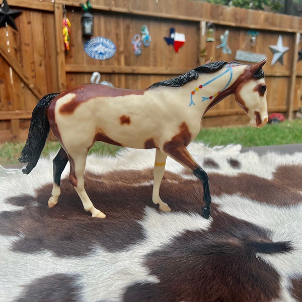 Breyer Rare Cree Indian Horse Jan-Jun ‘96 Collector’s Edition Naytukskie-Kukatos Rare