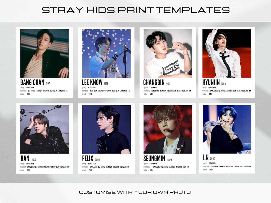 Stray Kids Album Style Wall Art Poster Prints Customisable Canva