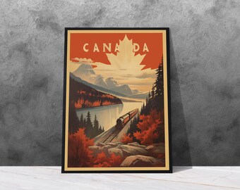 Póster Estilo vintage de Canadá