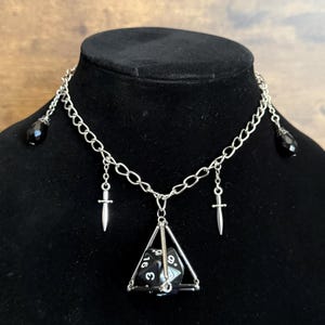 Handcrafted D20 Pendant Necklace – Unique RPG Dice Necklace, Custom D20 Jewelry for Gamers