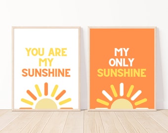 You Are My Sunshine Kids Print | Playroom & Nursery Wall Art | Digital Download