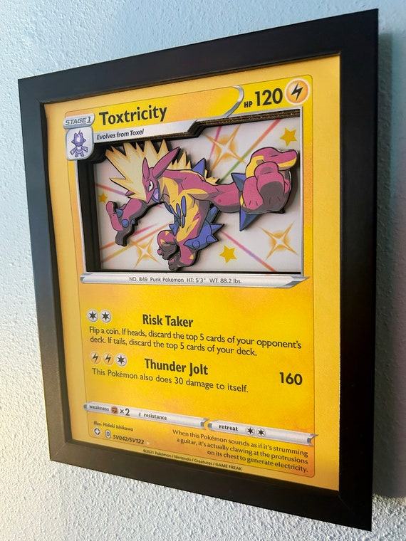 Toxtricity 3D Pokmon Card Shadow Box, 8x10, Unique Handmade Art - Etsy Australia Toxtricity 3D Pokmon Card Shadow Box, 8x10, Unique Handmade Art - Etsy Australia