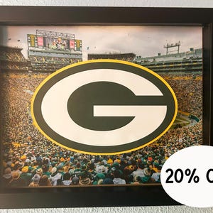 Green Bay Packers 3D Shadow Box, 8x10, Lambeau Field