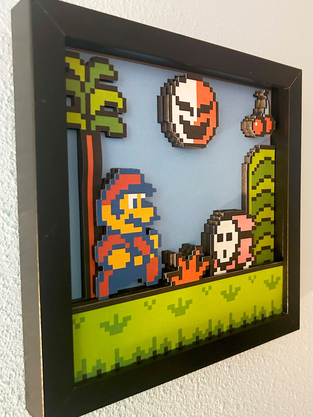 Super Mario 3D Shadow Box, 8x8, NES Classic