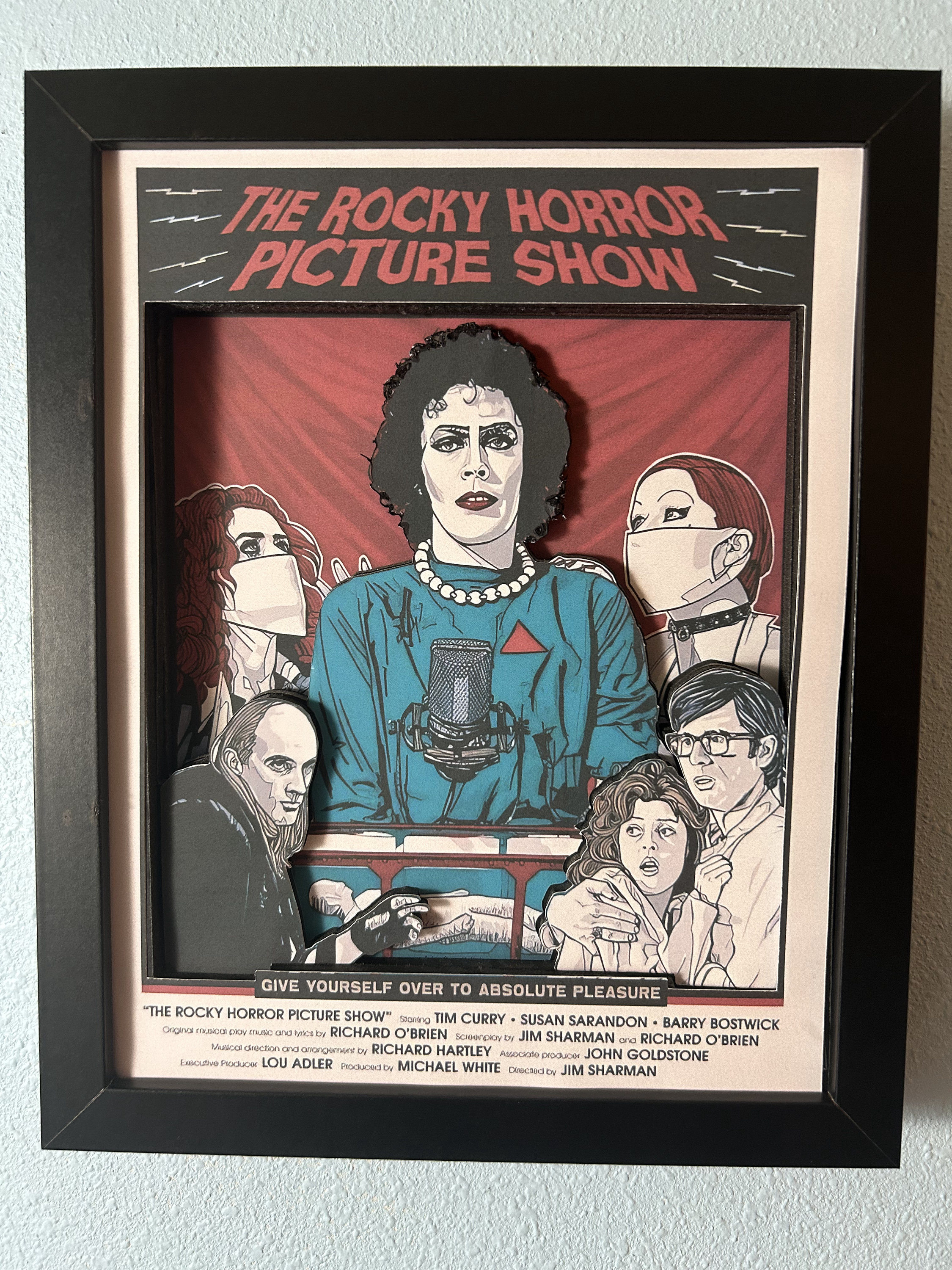 SF・ファンタジー・ホラー 3D Poster The Rocky Horror Picture Show Rocky Horror Picture Show 3D Shadow Box, 8x10, Handmade Pop