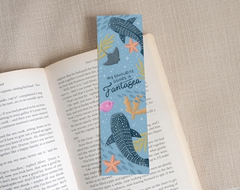 Ocean Fantasy Bookmark | Ocean Marinelife Bookmark | Bookclub Gift | Whale Shark Bookmark | Shark Week