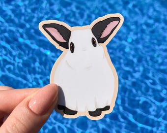 Ghost Bunny Sticker | Cute Halloween Sticker | Spooky Sticker | Gift for Bunny Lovers