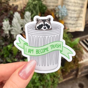 Raccoon Sticker | Trash Panda Sticker | Cute Funny Sticker
