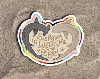 Cute Shark Sticker | Pride Sticker | Gift for Pride | Shark Week