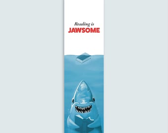 Shark Bookmark | Ocean Marinelife Bookmark | Bookclub Gift | Great White Shark Bookmark | Shark Week