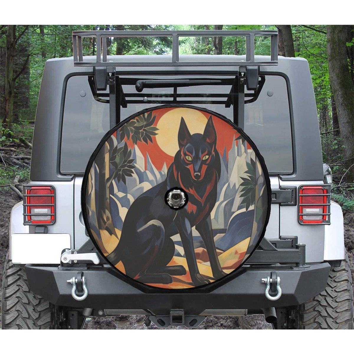 Native American Aztec Print Spare Tire Cover Wheel Protectors Universal Dust-Proof Waterproof Fit for Trailer Rv SUV Truck Camper Travel Trailer 17 in - 3