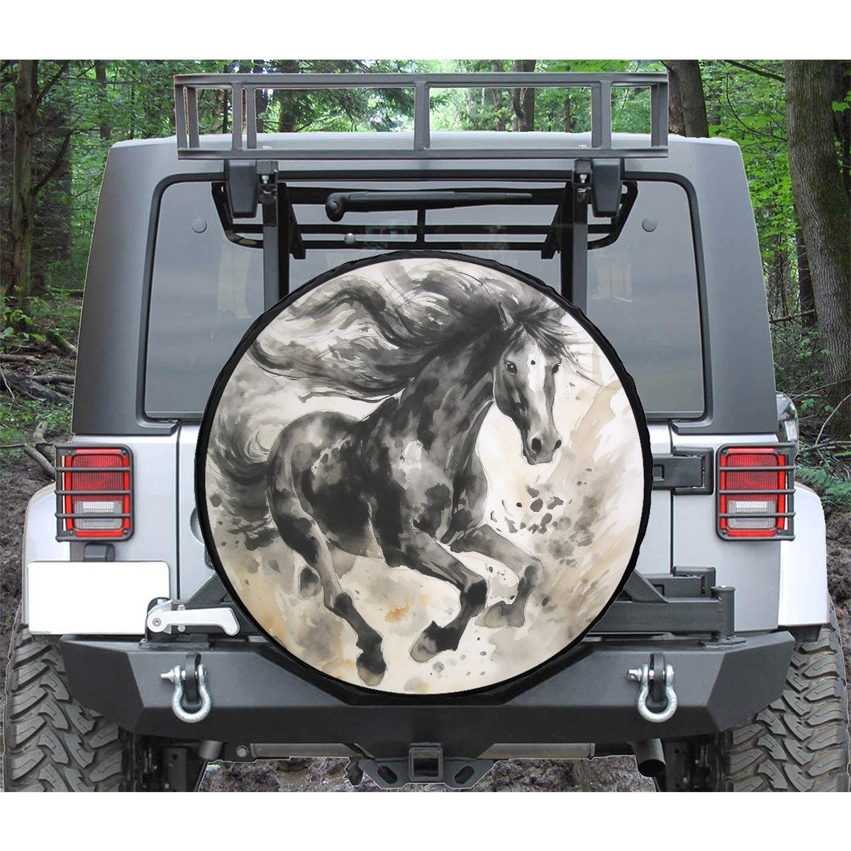 Horse Tire Cover Etsy