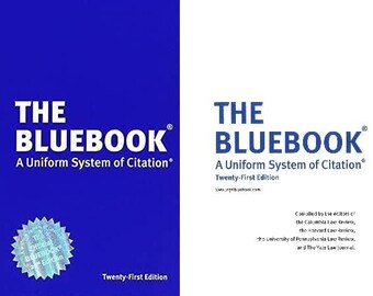 The Bluebook: A Uniform System of Citation Twenty First 21st Edition 21e