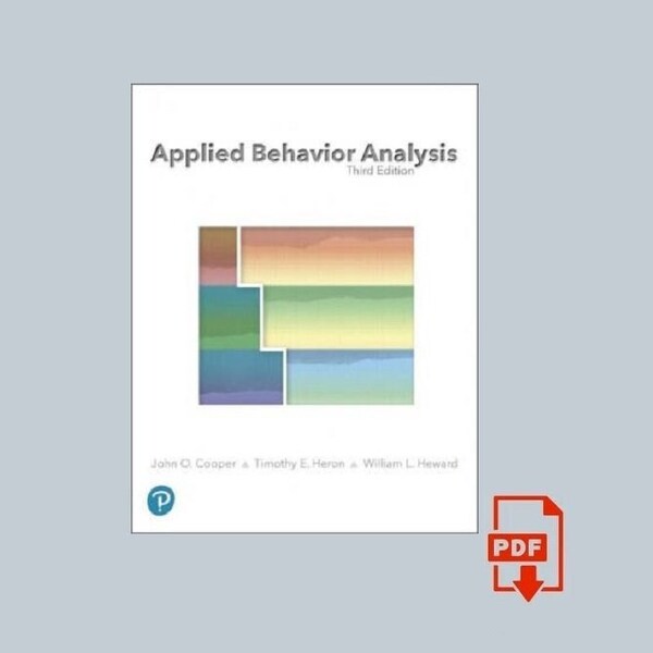 Applied Behavior Analysis 3rd Edition 3e