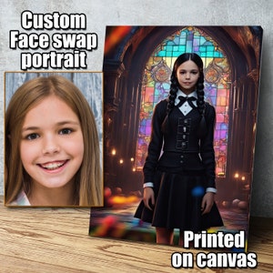 Custom Face Swap Portrait: Funny Personalized Canvas Print