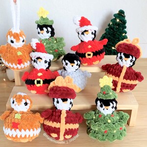 Picture of many cute penguins, no sew patterns and low sew patterns