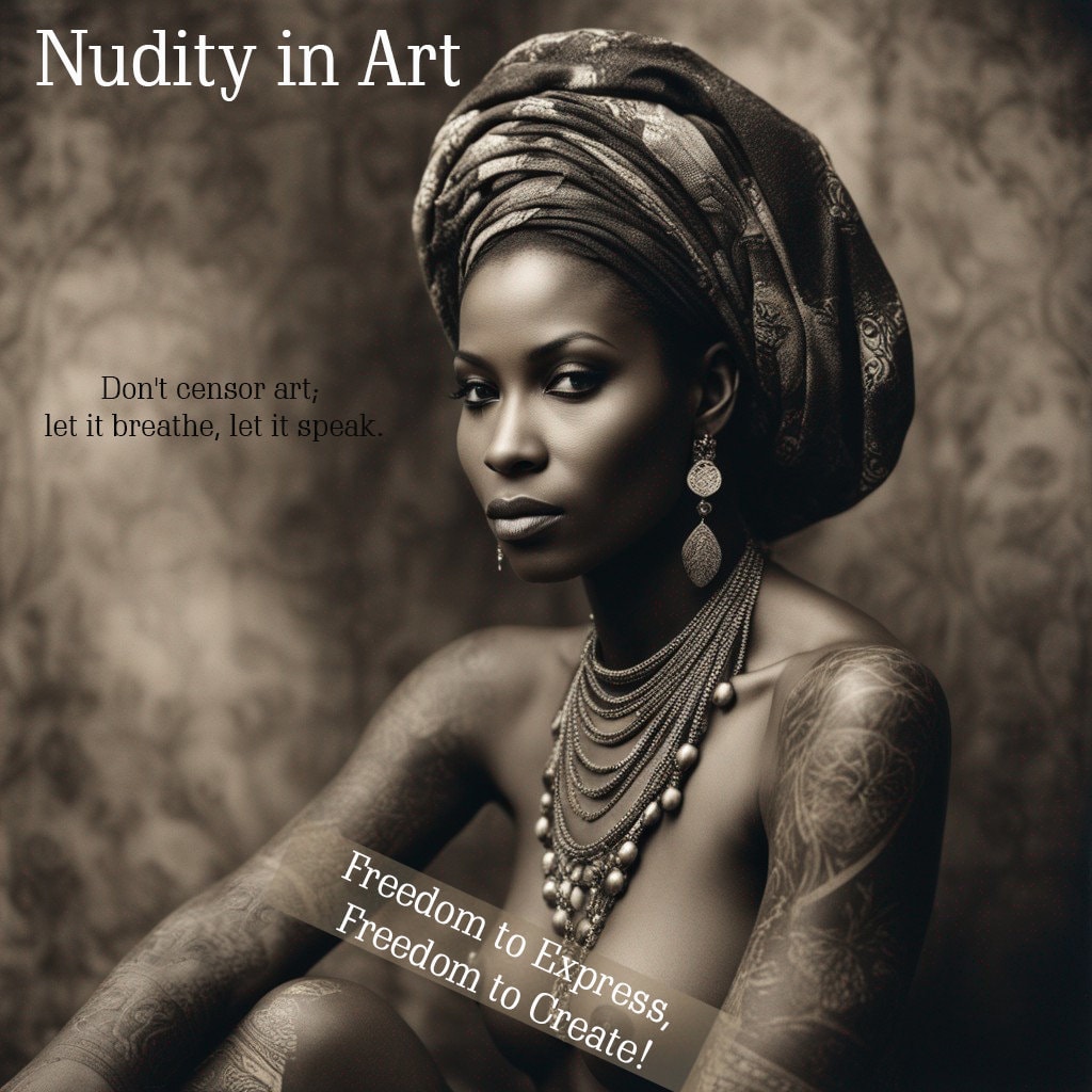 NAKED ART | NAKED Women Art |african Poster |graceful Statements