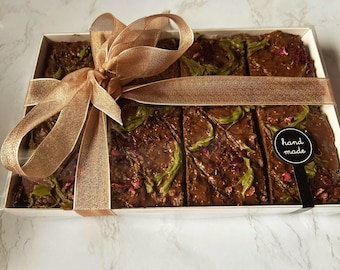 Healthy Chocolate Brownies High in Protein(made with medjool dates and nut butter)no added sugars